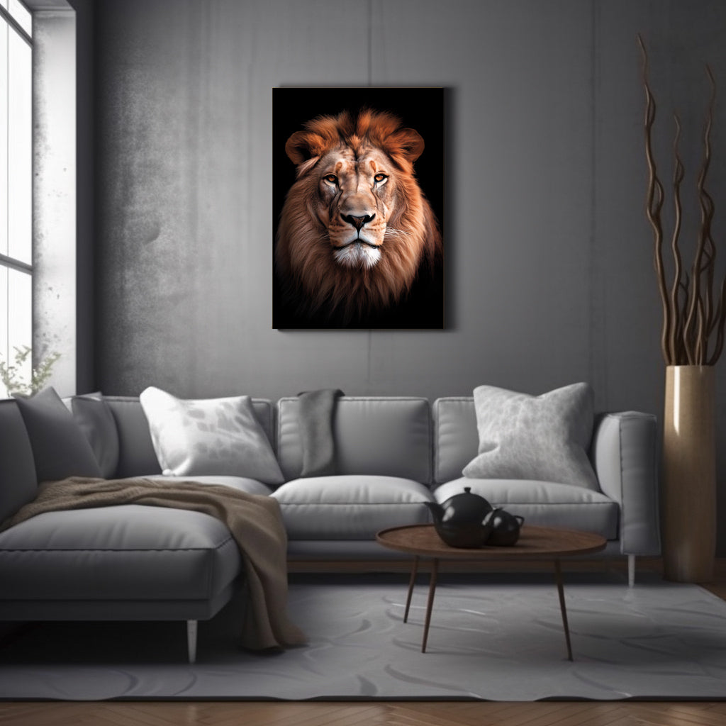 Leinwandbild König der Savanne