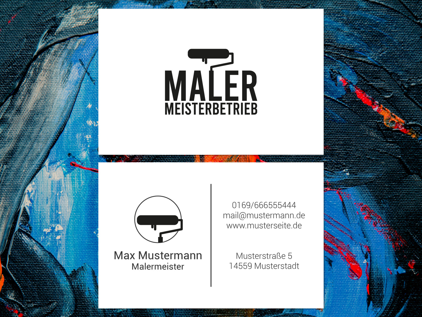 Create business cards and have them printed on premium paper | 85 x 55 mm cards on 350g kraft paper | Design and order business cards with a photo or logo that can be printed on both sides